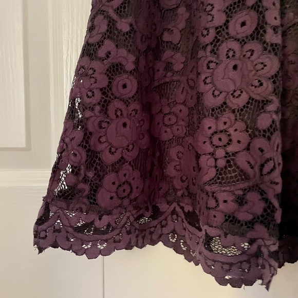 Reitmans Dark Purple Formal Lace Dress | Size 2 - Picture 3 of 9